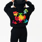 Autism Awareness Premium Hoodie — Midnight Black