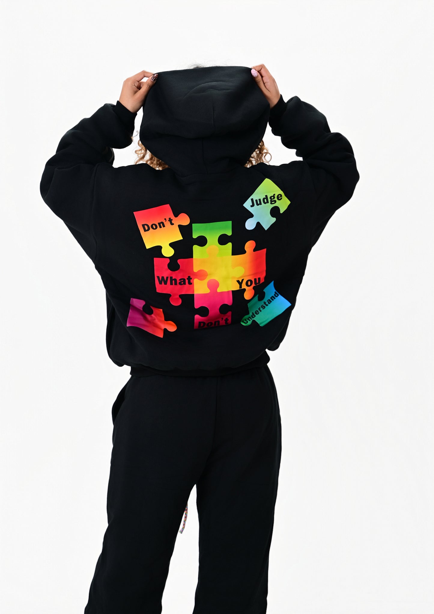 Autism Awareness Premium Hoodie — Midnight Black