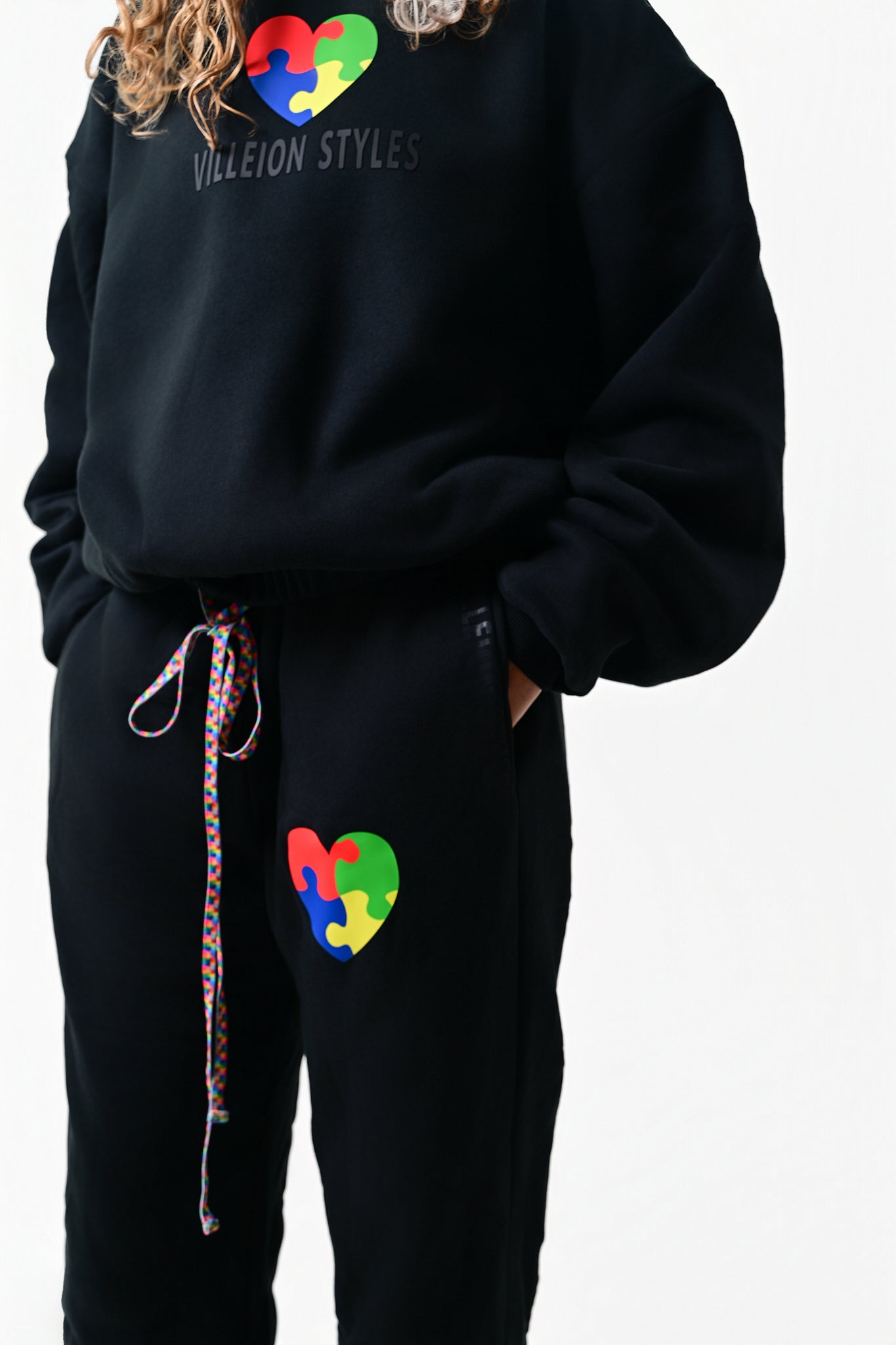 Autism Awareness Premium Hoodie — Midnight Black