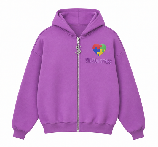 Autism Awareness Premium Jacket — Royal Purple