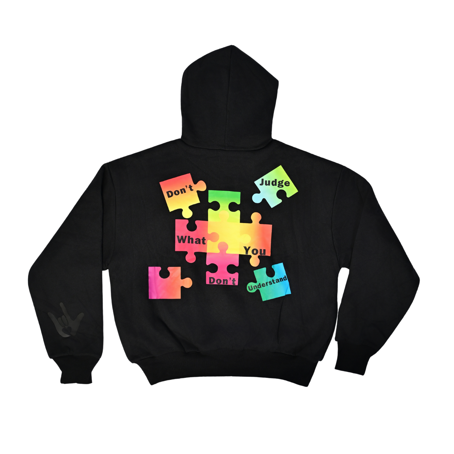Autism Awareness Premium Hoodie — Midnight Black