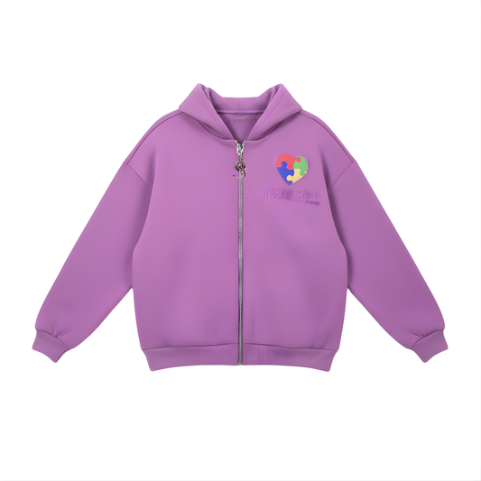 Autism Awareness Premium Jacket — Royal Purple
