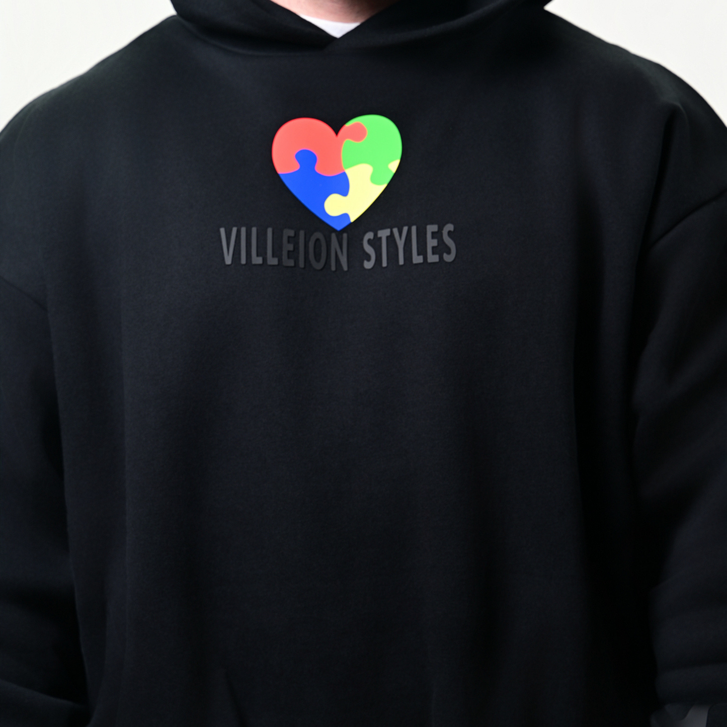 Autism Awareness Premium Hoodie — Midnight Black