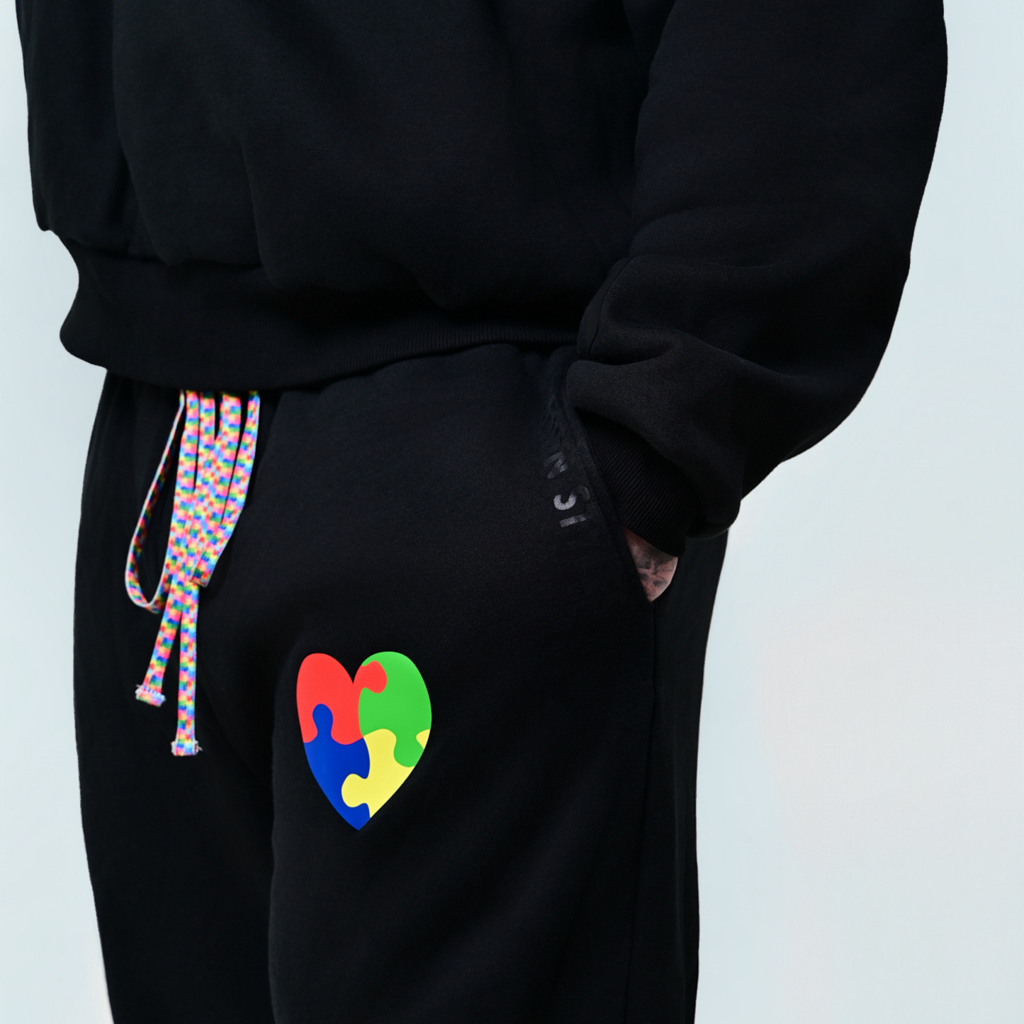 Autism Awareness Premium Sweatpants — Midnight Black