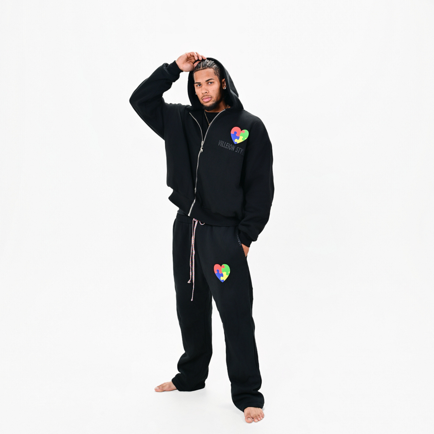 Autism Awareness Premium Jacket — Midnight Black