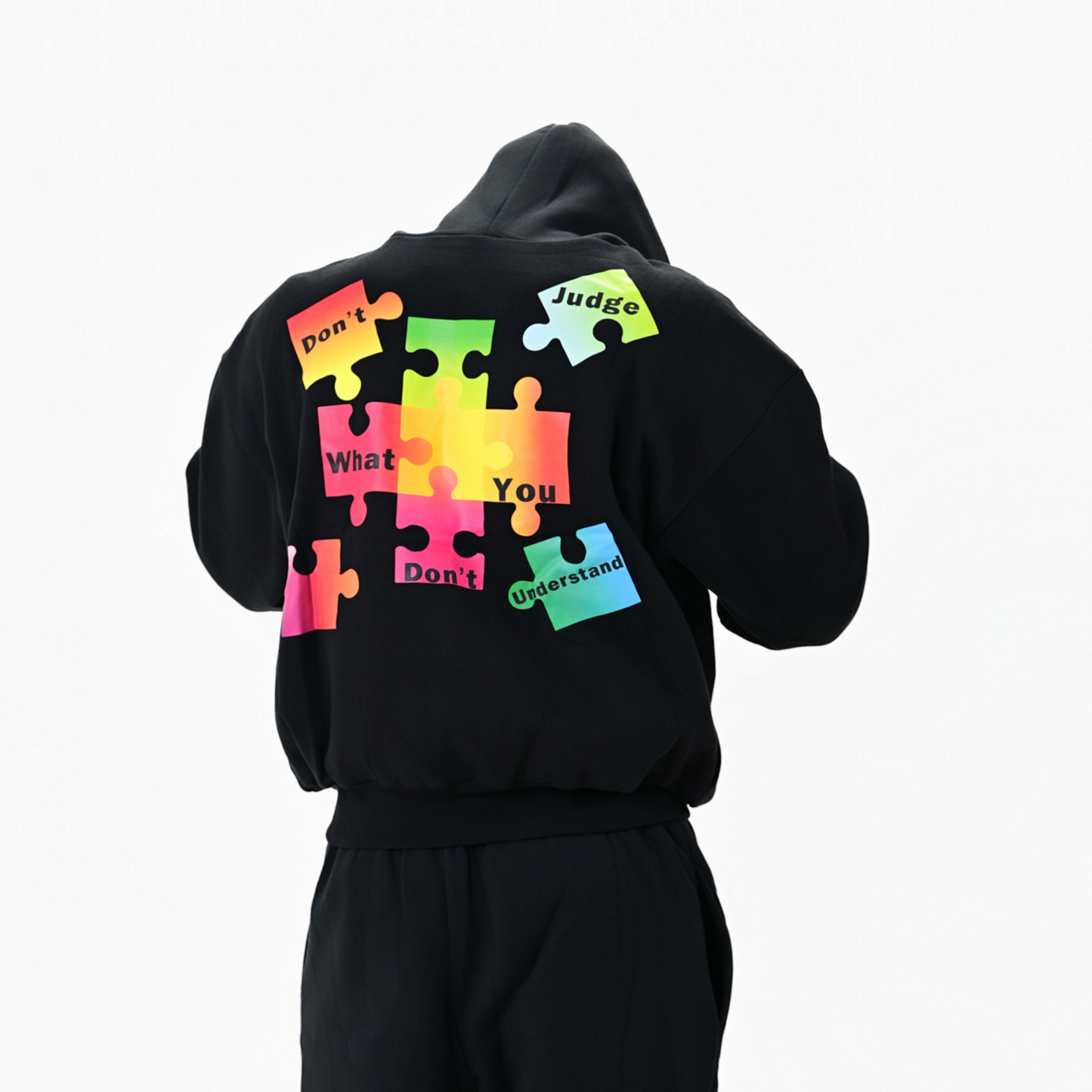 Autism Awareness Premium Jacket — Midnight Black