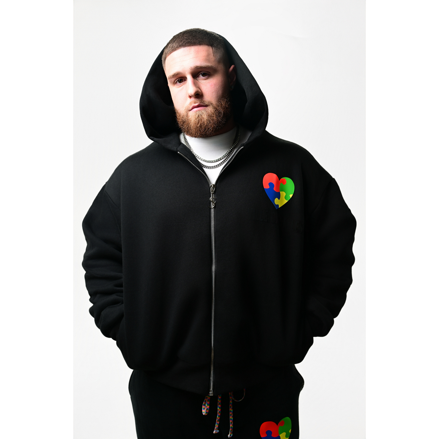 Autism Awareness Premium Jacket — Midnight Black