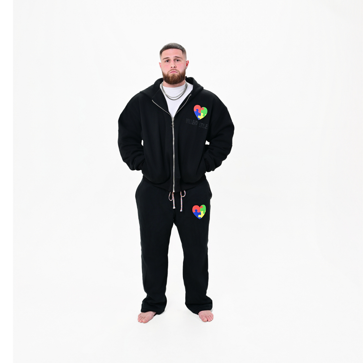 Autism Awareness Premium Jacket — Midnight Black