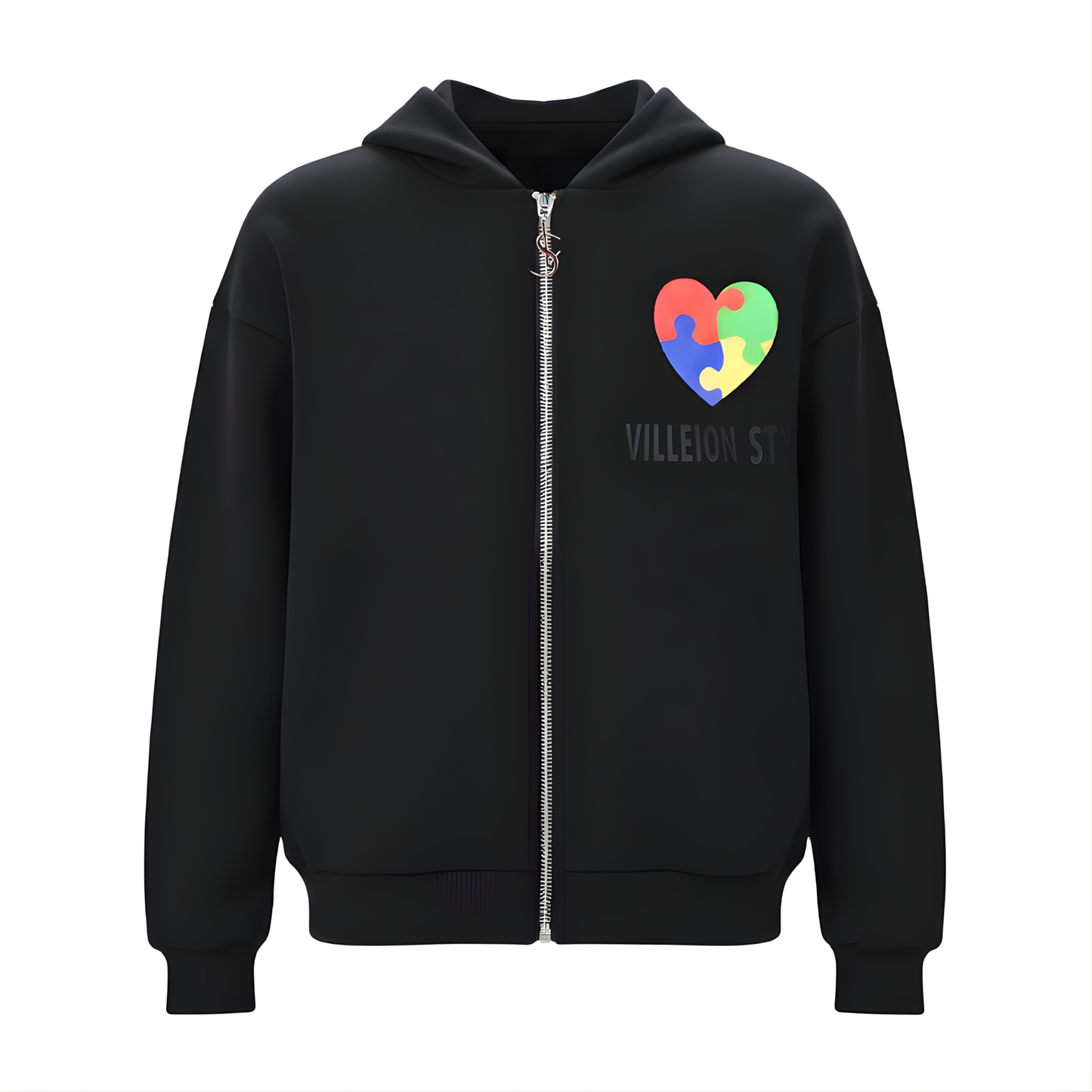 Autism Awareness Premium Jacket — Midnight Black