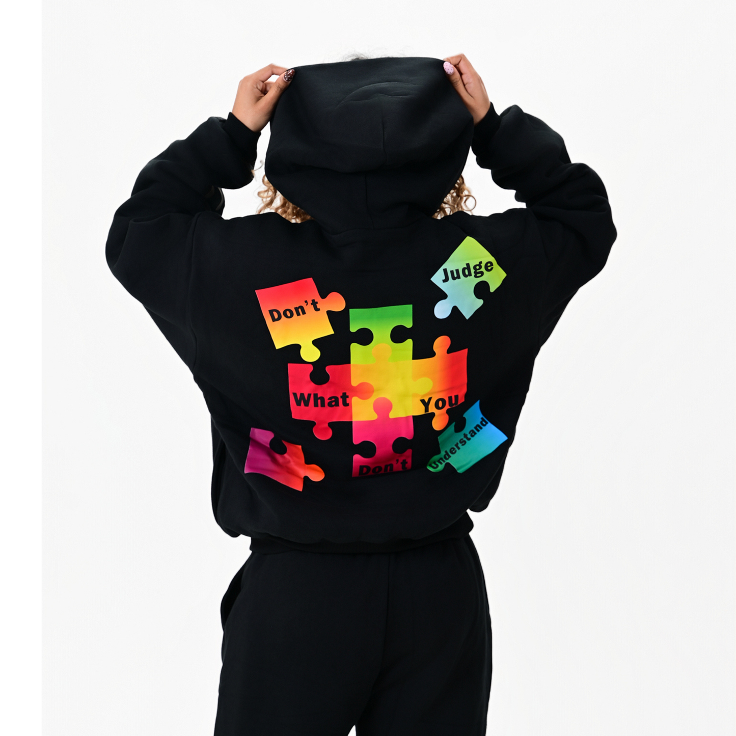 Autism Awareness Premium Jacket — Midnight Black