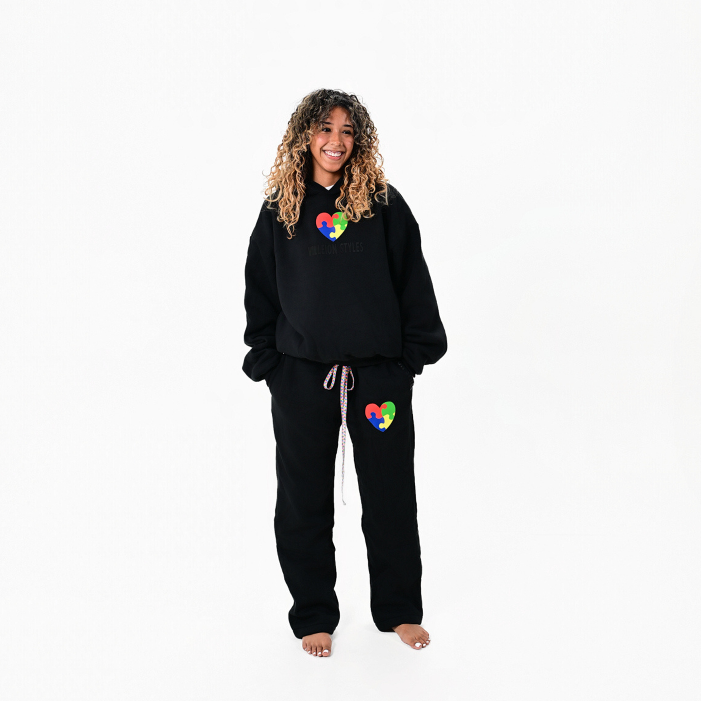 Autism Awareness Premium Jacket — Midnight Black