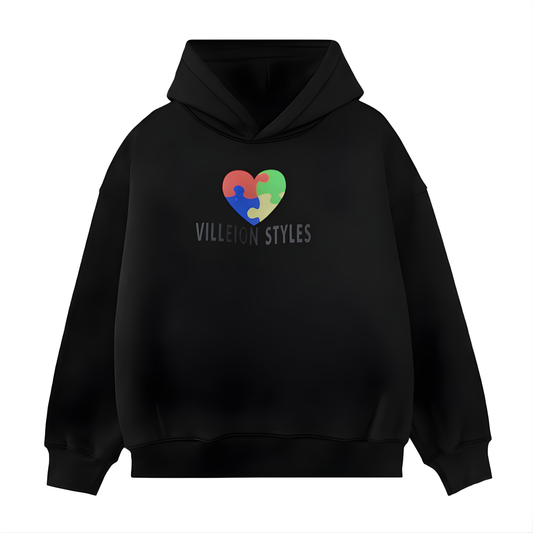 Autism Awareness Premium Hoodie — Midnight Black