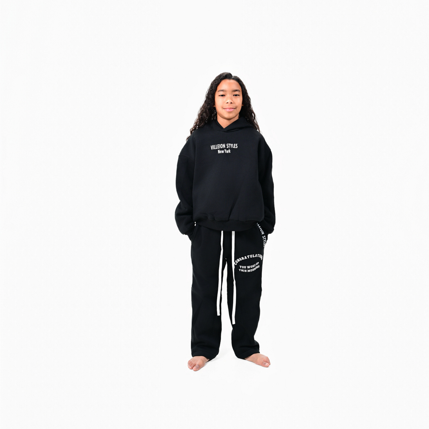 Kids Mind Over Matter Premium Sweatpants — Black
