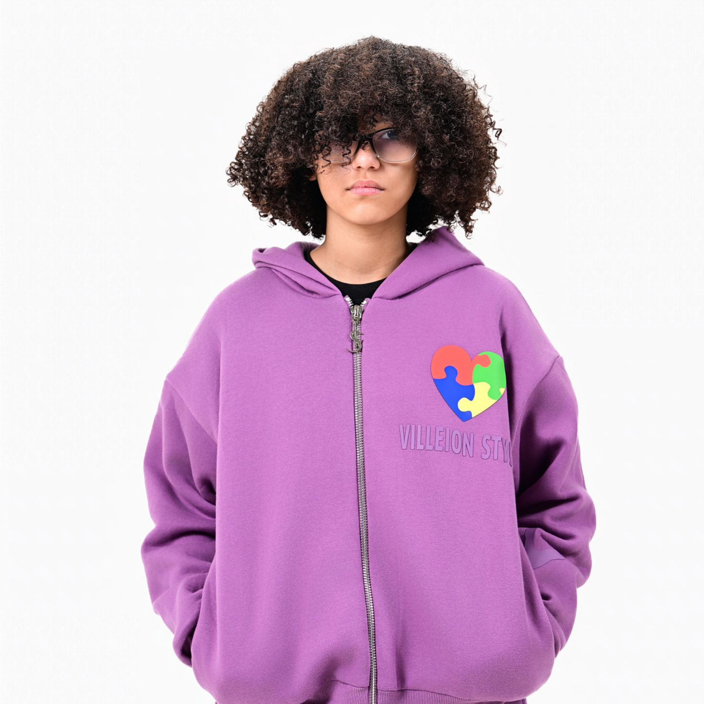 Kids Autism Awareness Premium Jacket — Royal Purple