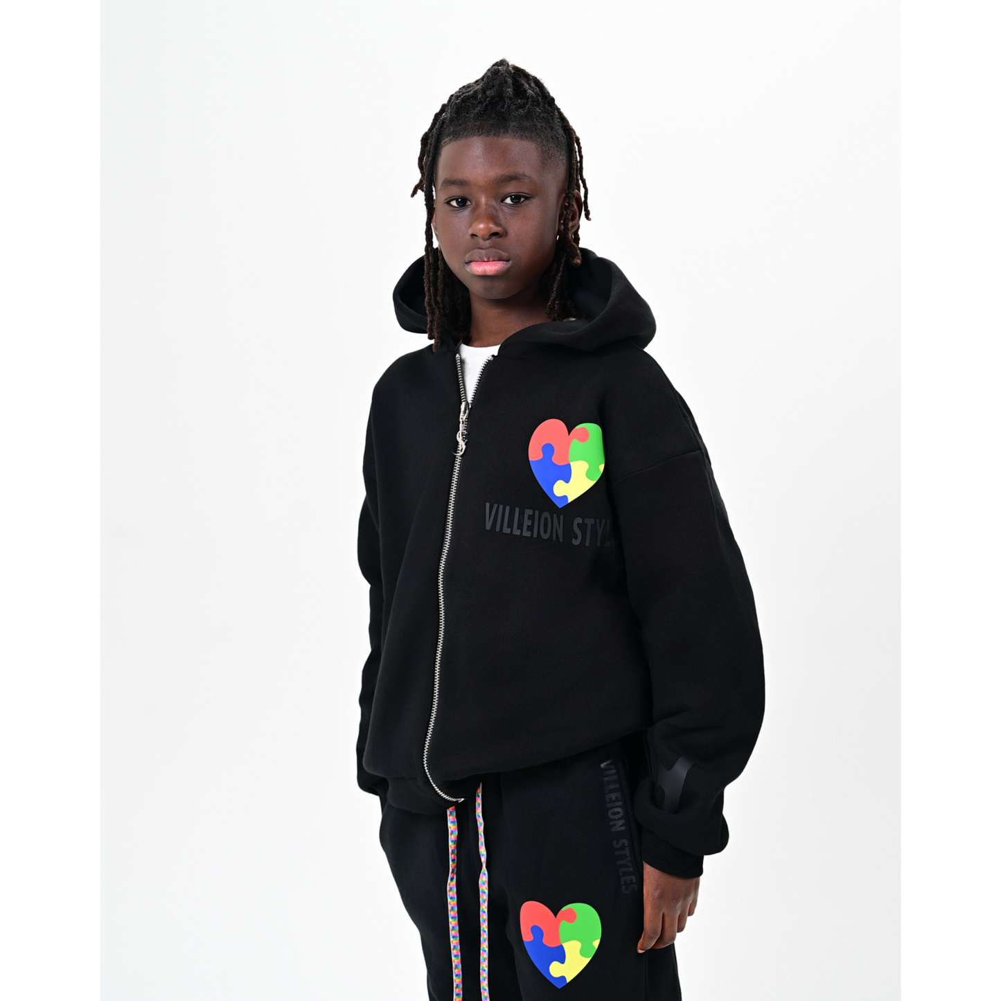 Kids Autism Awareness Premium Sweatpants — Midnight Black