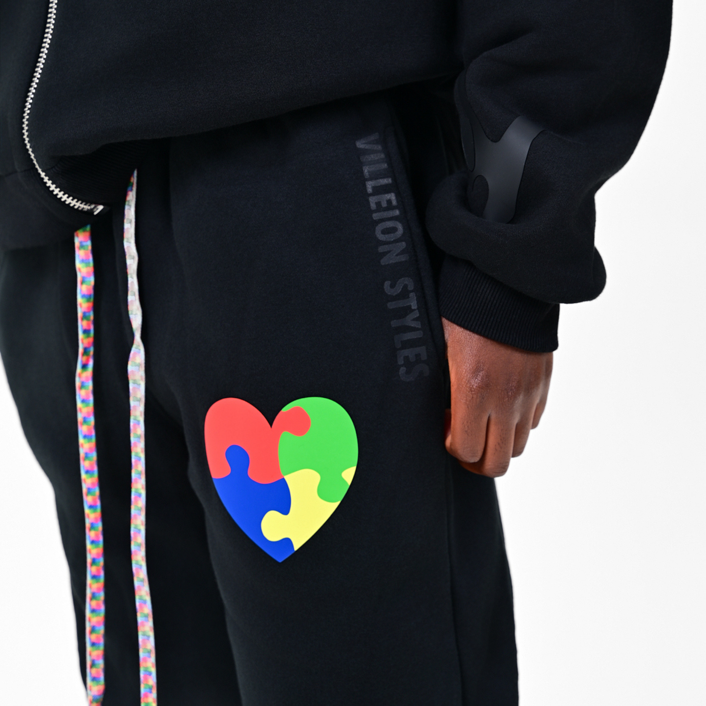 Kids Autism Awareness Premium Sweatpants — Midnight Black